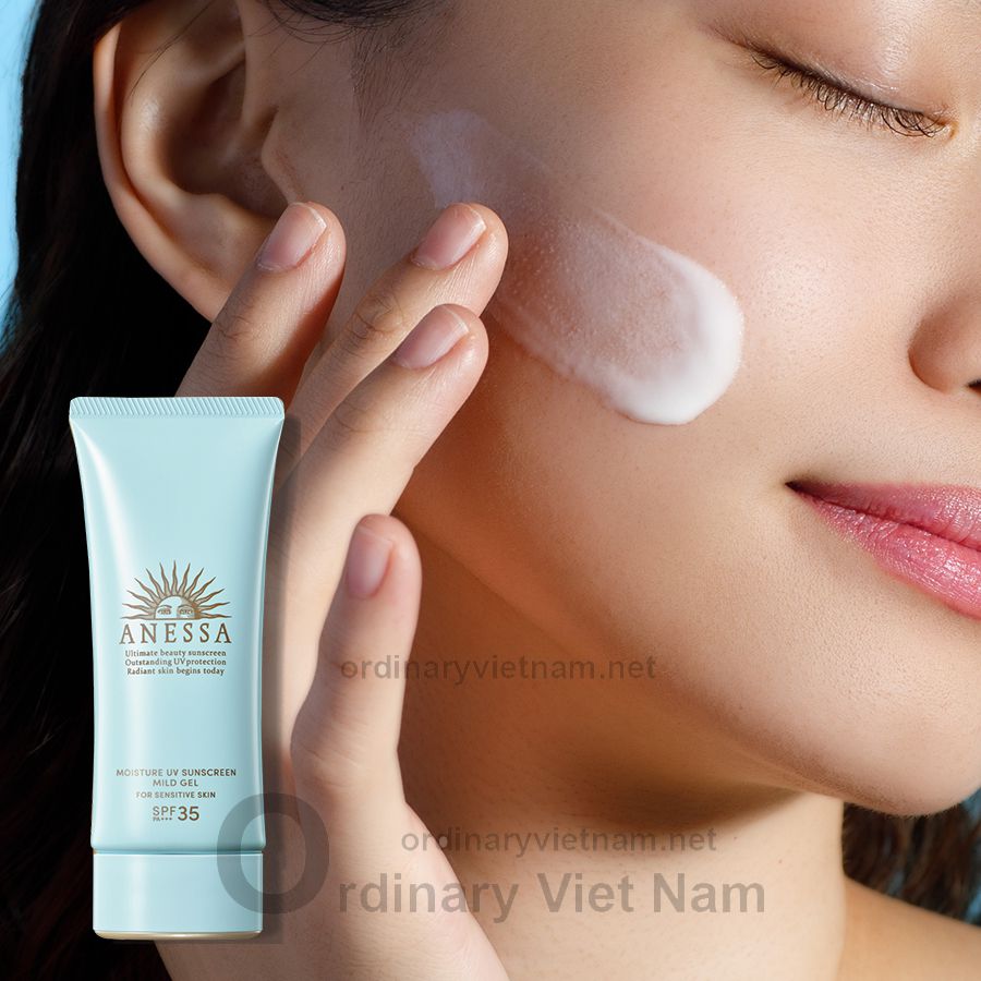 Gel chong nang Anessa Moisture UV Sunscreen Mild Gel SPF35 PA+++ Ordinary Viet Nam 2