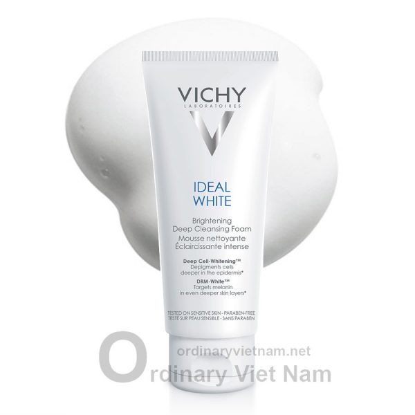 Sua rua mat Vichy trang da Ideal White Brightening Deep Cleansing Foam Ordinary Viet Nam 1