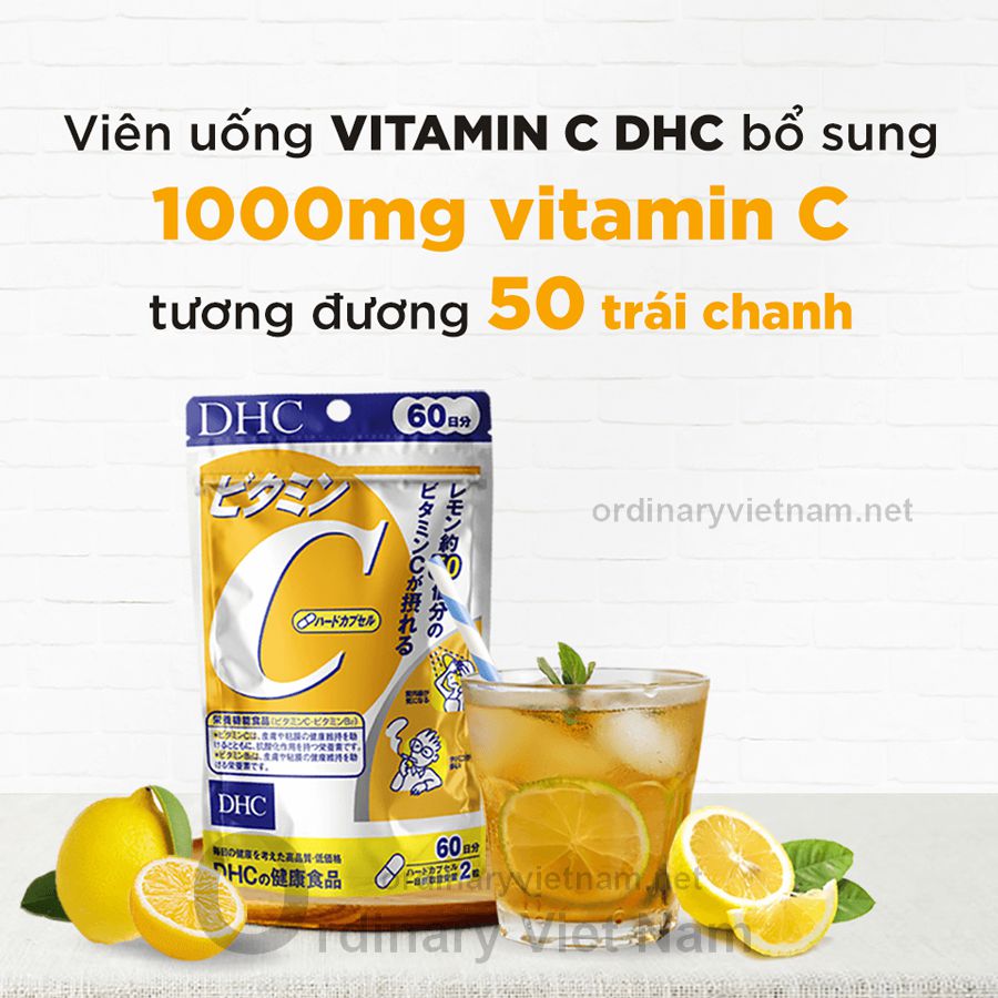 Vien uong vitamin C DHC Ordinary Viet Nam 2